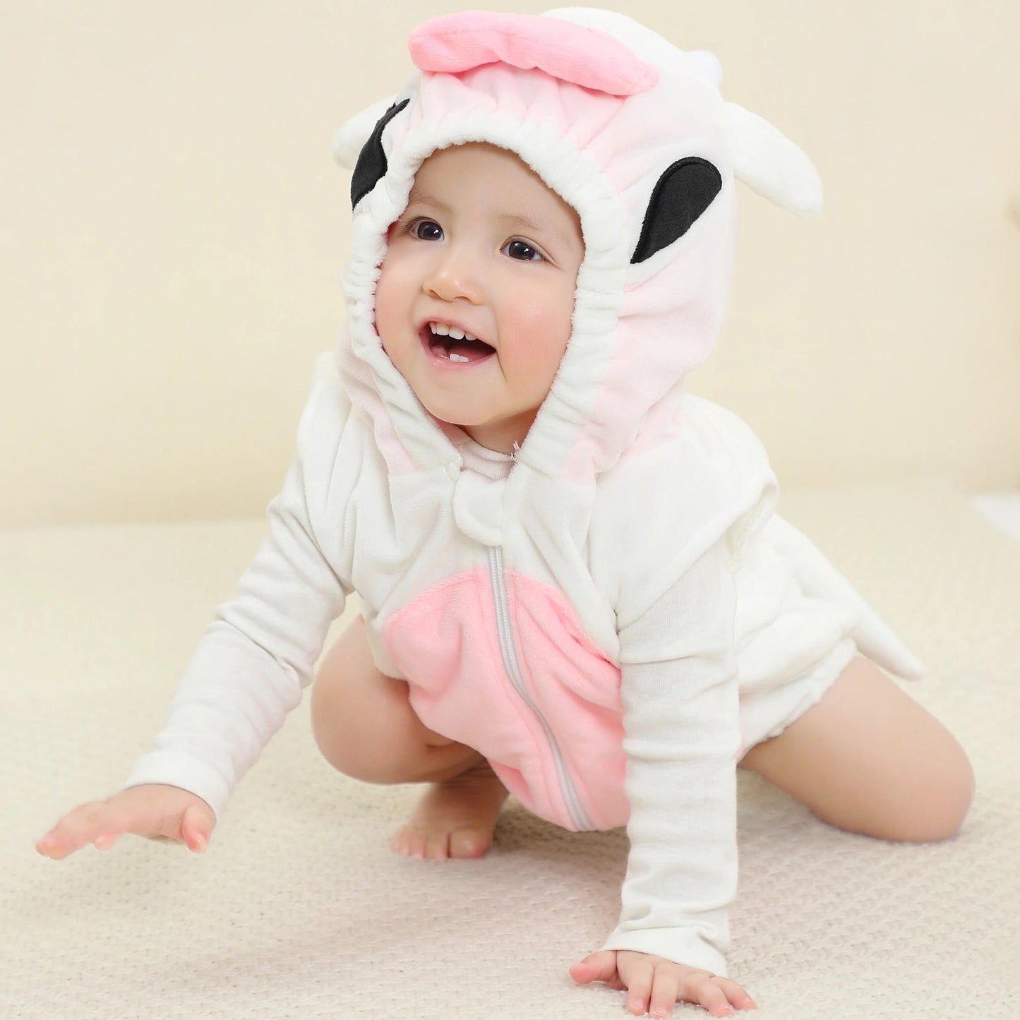 barboteuse-sans-manche-syle-vache-bebe