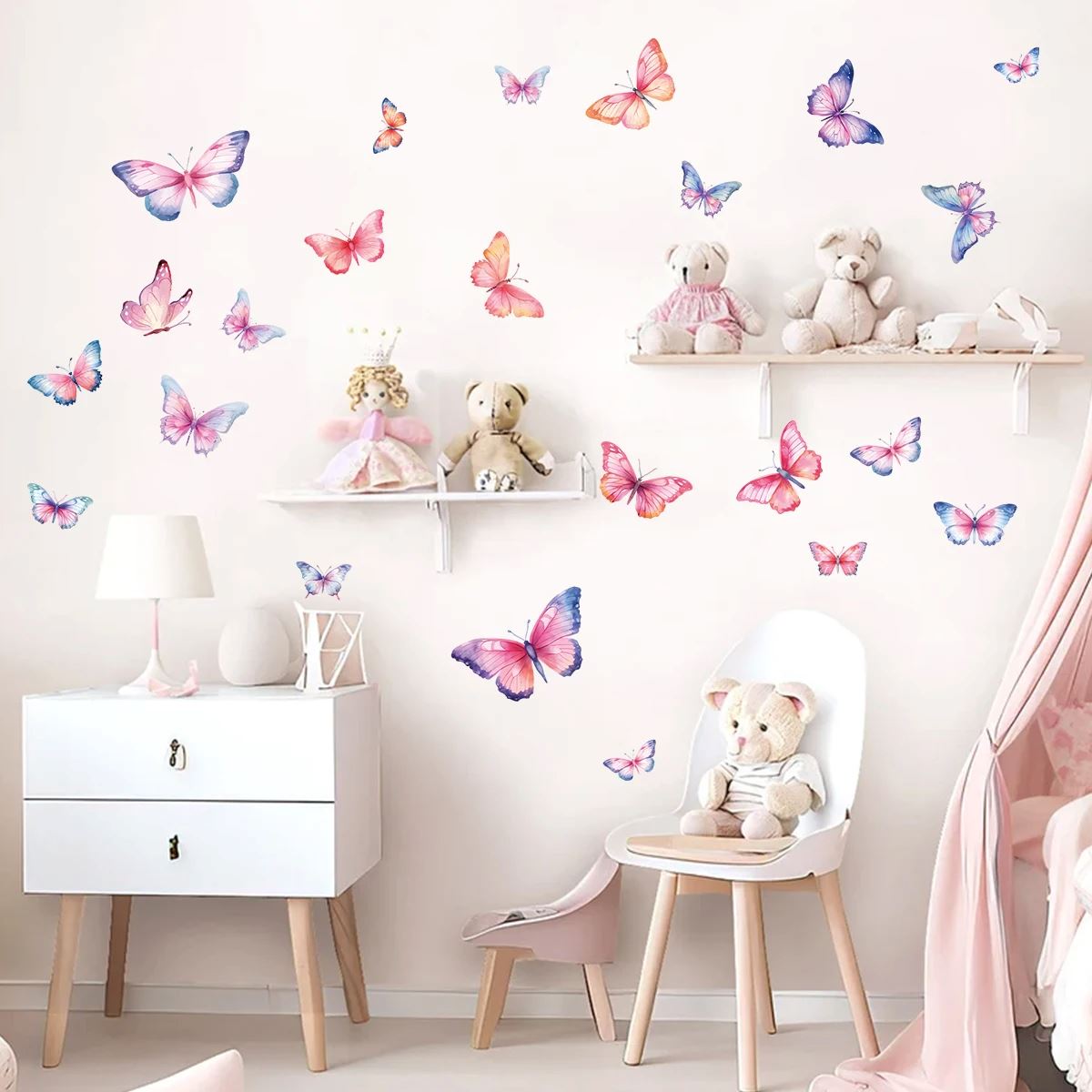 Décoration Murale - ButterfliesSticker- MultiColore - papillon