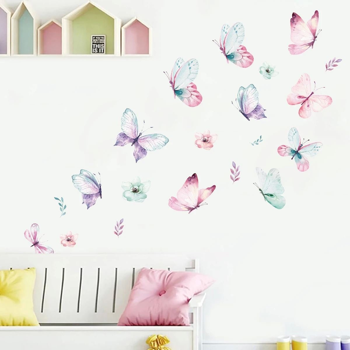 Décoration Murale - ButterfliesSticker™ - Vert - Baby Love