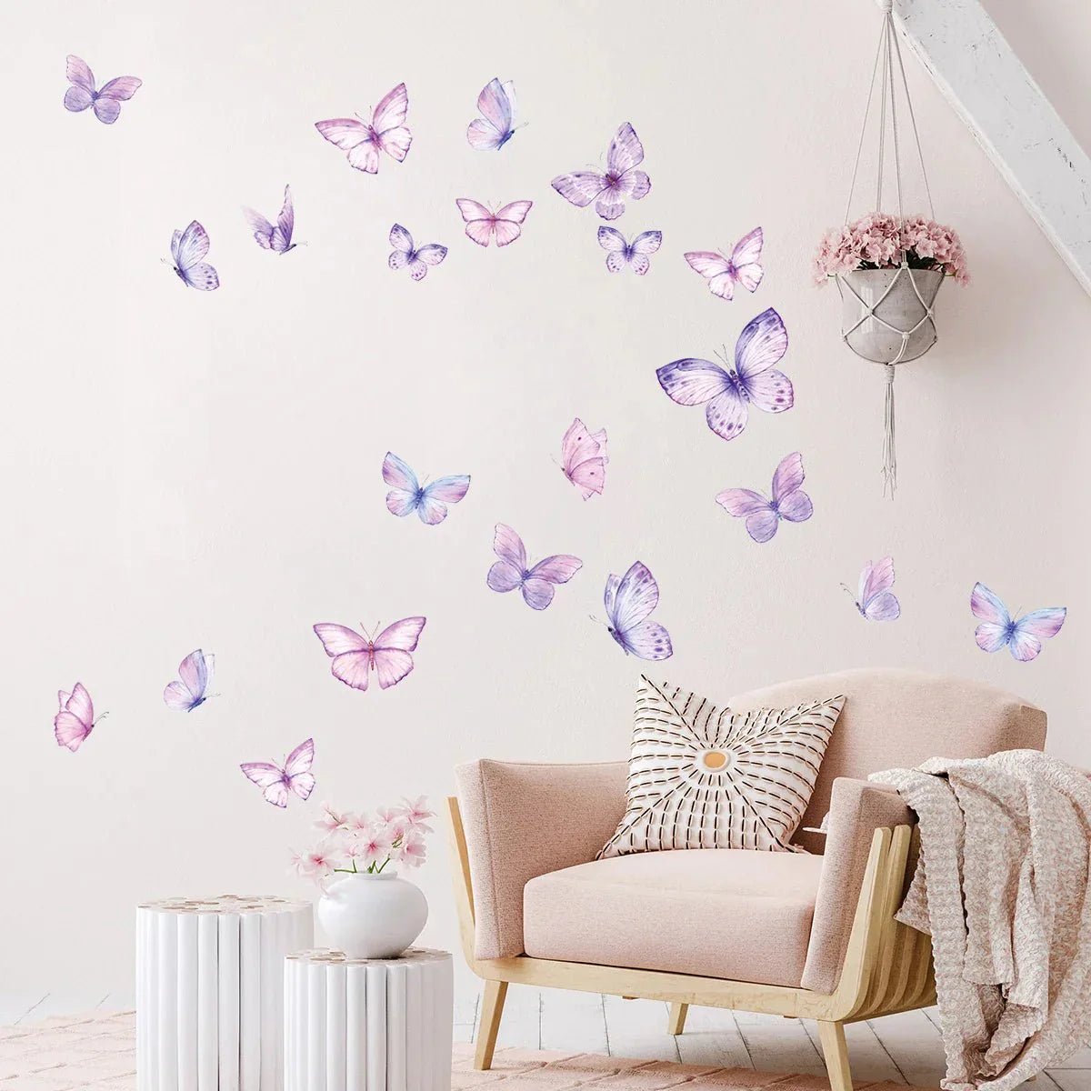 Décoration Murale - ButterfliesSticker™ - Violet - Baby Love