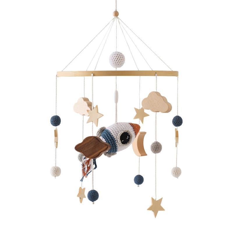 Mobile bébé - Cloche de lit multifonction en crochet - Univers du Sommeil Bébé
