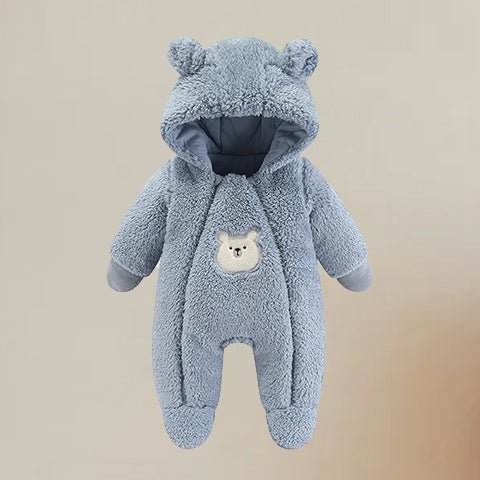 nid d'ange pour bebe avec capuche bleu