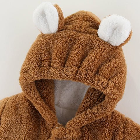 nid d'ange style ourson capuche maron