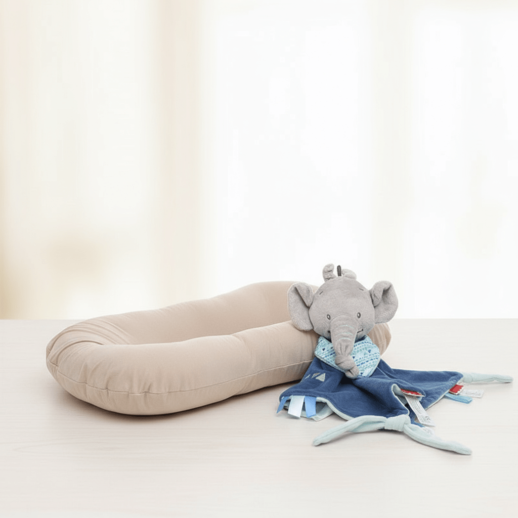 Pack Sommeil Serein 3 - 6 mois | Réducteur Biomimétique + Doudou Apaisant - Univers du Sommeil Bébé