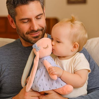 Peluche lapin | Douceur réconfortante - Univers du Sommeil Bébé