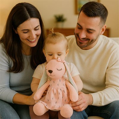 Peluche lapin | Douceur réconfortante - Univers du Sommeil Bébé