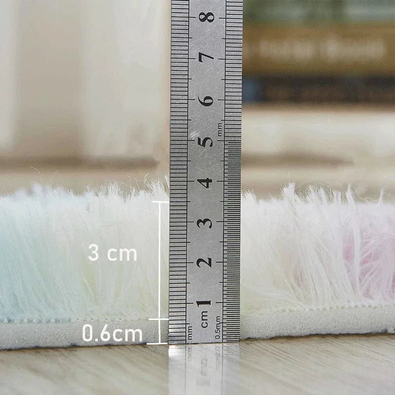 Tapis en Fourrure - HairyRugs™ - Arc - en - ciel - Baby Love