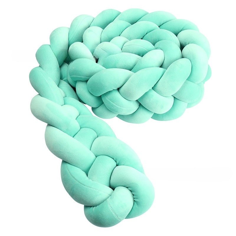 Tresse de Lit Bébé Émeraude - Tour de Lit Tressé 4 Brins Élégant - Univers du Sommeil Bébé