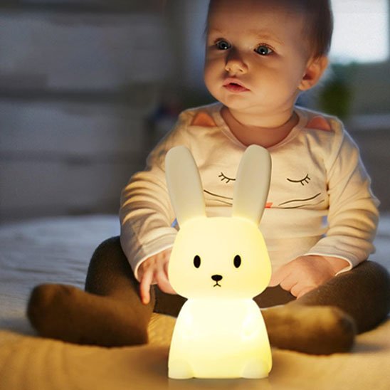 Veilleuse bébé | Lapin Silicone Apaisant - Univers du Sommeil Bébé