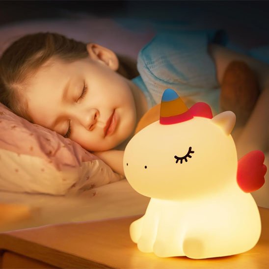 Veilleuse bébé | Licorne Silicone - Univers du Sommeil Bébé