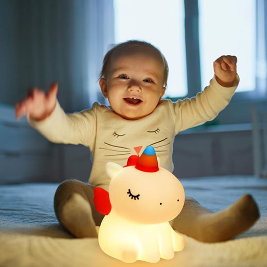 Veilleuse bébé | Licorne Silicone - Univers du Sommeil Bébé