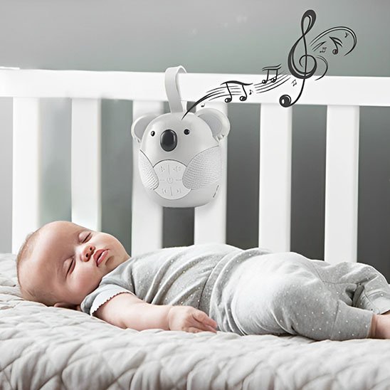 Veilleuse bruit blanc koala pour bébé, idéale pour un sommeil apaisant et des nuits sereines.