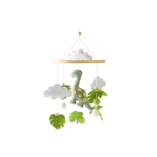 Mobile Musical Clochette Animaux en Feutre - Décoration Lit Bébé Apaisante