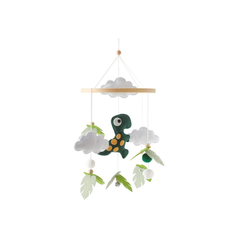 Mobile Musical Clochette Animaux en Feutre - Décoration Lit Bébé Apaisante