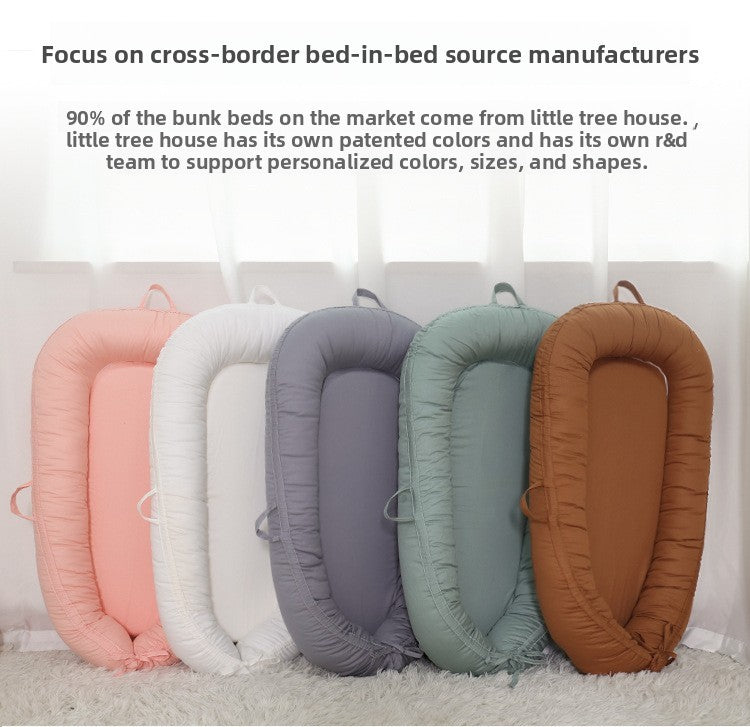 Bed-in-bed premium Little Tree House - Cocon sécurisé pour nouveau-né et cododo