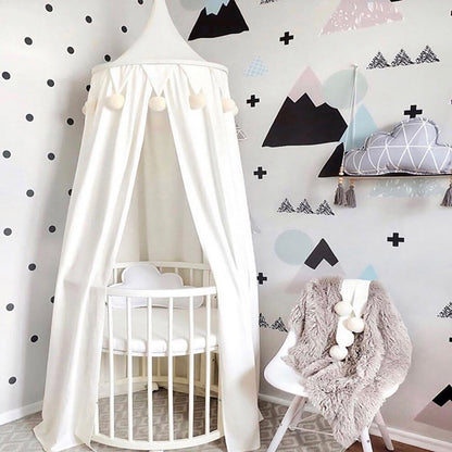 Ciel de lit bébé blanc - Univers du Sommeil Bébé