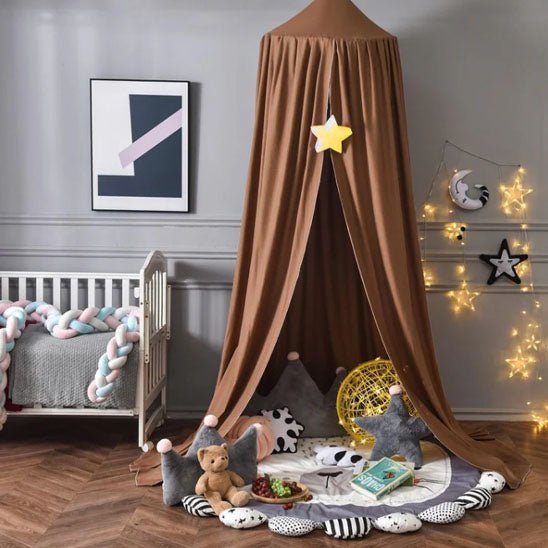 Ciel de lit bébé marron - Univers du Sommeil Bébé