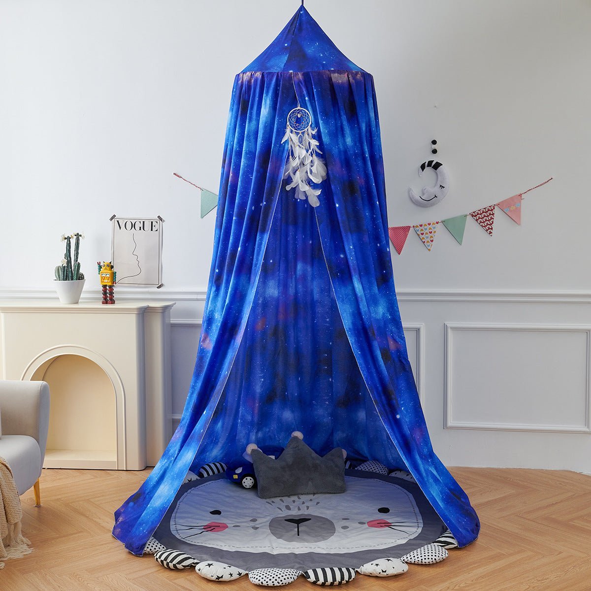 Ciel de lit bleu foncé - Univers du Sommeil Bébé
