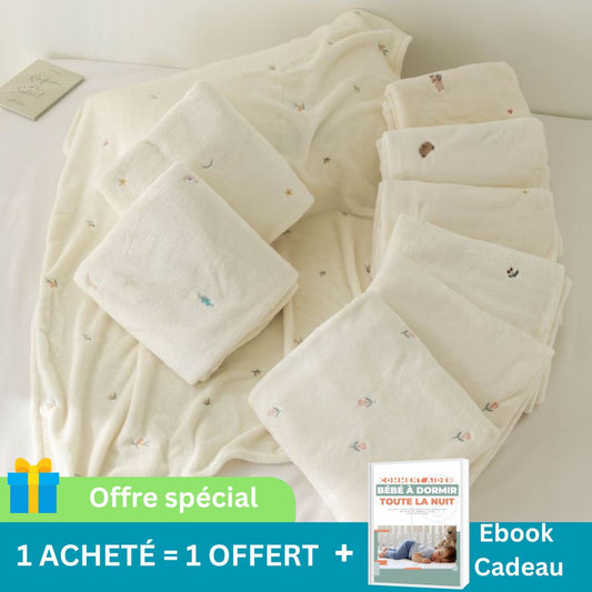 Couverture en velours pour bébé - Univers du Sommeil Bébé