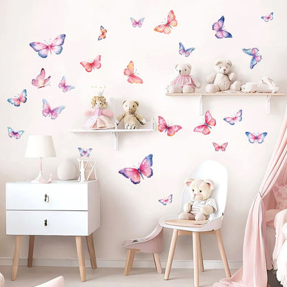 Décoration Murale - ButterfliesSticker- MultiColore - papillon