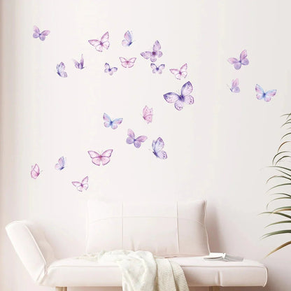 Décoration Murale - ButterfliesSticker™ - Violet - Baby Love