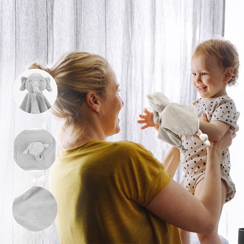 Doudou éléphant bébé ultra doux | Confort & sécurité pour nouveau - né - Univers du Sommeil Bébé