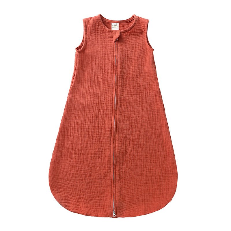 Gigoteuse Bébé Coton - Lin - Turbulette Sans Manches Couleur Unie - Univers du Sommeil Bébé