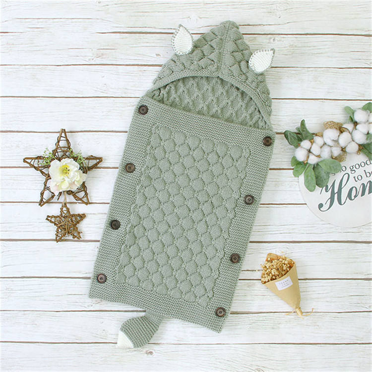 Gigoteuse Tricotée Bébé - Turbulette Laine Douce Style Cocon 0 - 12 Mois - Univers du Sommeil Bébé