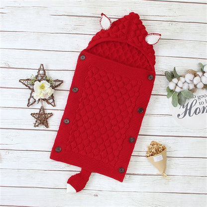 Gigoteuse Tricotée Bébé - Turbulette Laine Douce Style Cocon 0 - 12 Mois - Univers du Sommeil Bébé