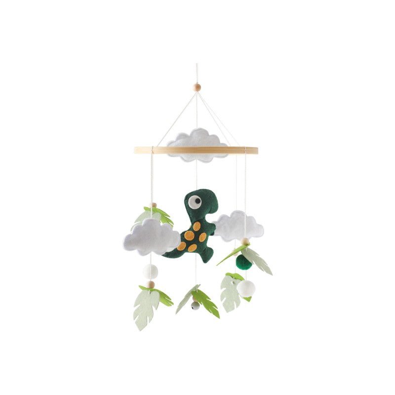 Mobile Musical Clochette Animaux en Feutre - Décoration Lit Bébé Apaisante - Univers du Sommeil Bébé