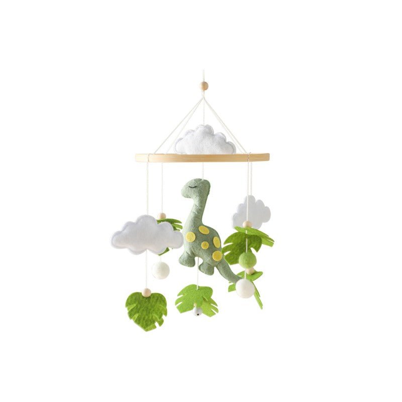 Mobile Musical Clochette Animaux en Feutre - Décoration Lit Bébé Apaisante - Univers du Sommeil Bébé