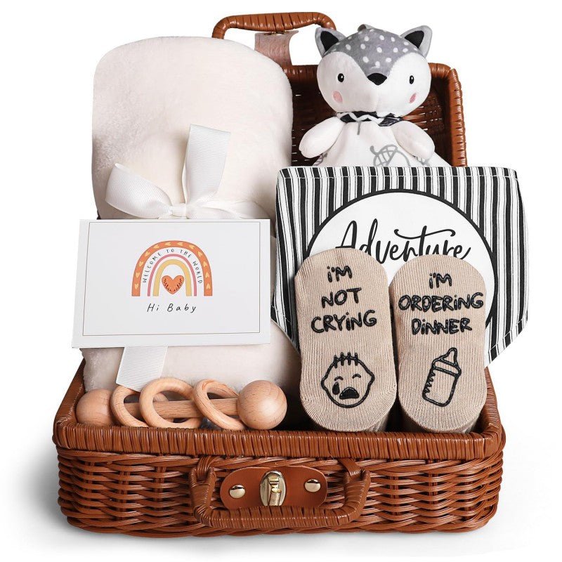 Panier Cadeau Naissance - Coffret Bébé Complet et Adorable - Univers du Sommeil Bébé