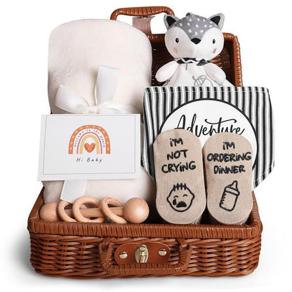 Panier Cadeau Naissance - Coffret Bébé Complet et Adorable - Univers du Sommeil Bébé