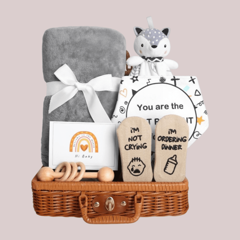 Panier Cadeau Naissance - Coffret Bébé Complet et Adorable - Univers du Sommeil Bébé
