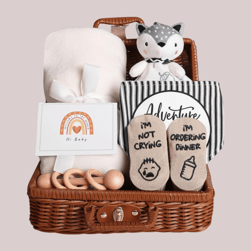 Panier Cadeau Naissance - Coffret Bébé Complet et Adorable - Univers du Sommeil Bébé