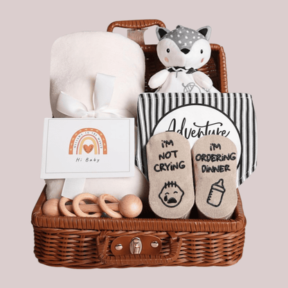Panier Cadeau Naissance - Coffret Bébé Complet et Adorable - Univers du Sommeil Bébé