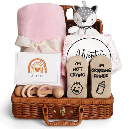 Panier Cadeau Naissance - Coffret Bébé Complet et Adorable - Univers du Sommeil Bébé