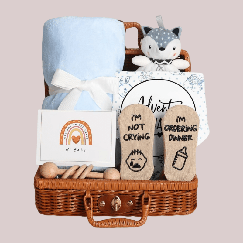 Panier Cadeau Naissance - Coffret Bébé Complet et Adorable - Univers du Sommeil Bébé
