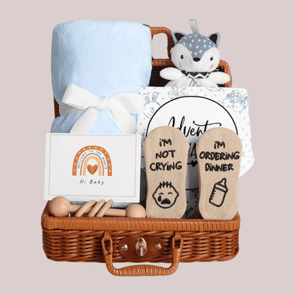 Panier Cadeau Naissance - Coffret Bébé Complet et Adorable - Univers du Sommeil Bébé