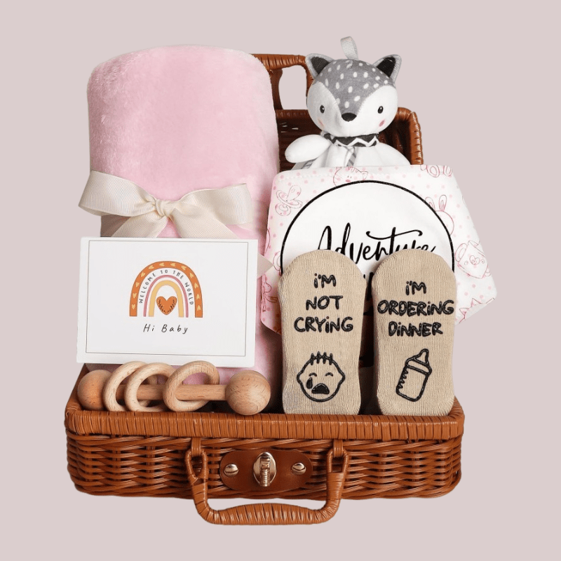 Panier Cadeau Naissance - Coffret Bébé Complet et Adorable - Univers du Sommeil Bébé