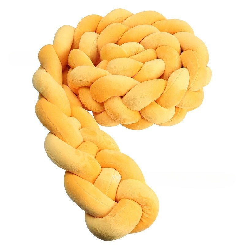 Tresse de Lit Bébé Orange - Tour de Lit Tressé 4 Brins Vitaminé - Univers du Sommeil Bébé