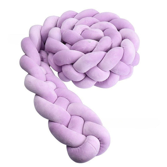 Tresse de Lit Bébé Violette - Tour de Lit Tressé 4 Brins Élégant - Univers du Sommeil Bébé