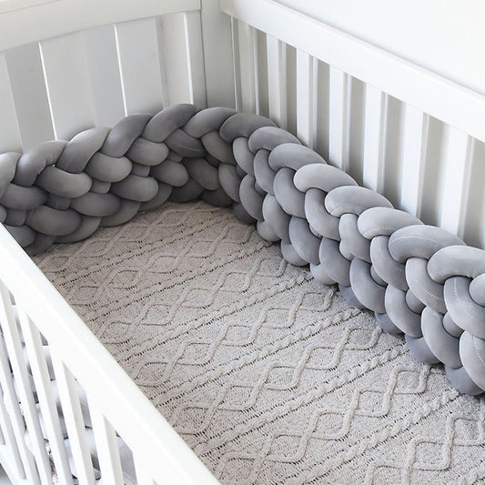Tresse de lit gris 6 brins - Univers du Sommeil Bébé