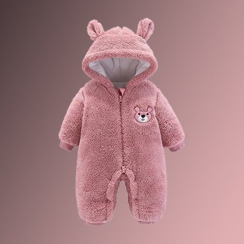 un nid d'ange forme lapin rose