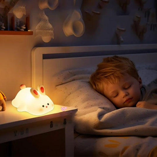 Veilleuse bébé | Lapin Silicone - Univers du Sommeil Bébé