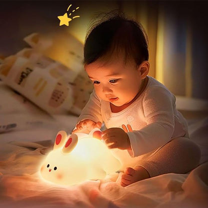 Veilleuse bébé | Lapin Silicone - Univers du Sommeil Bébé