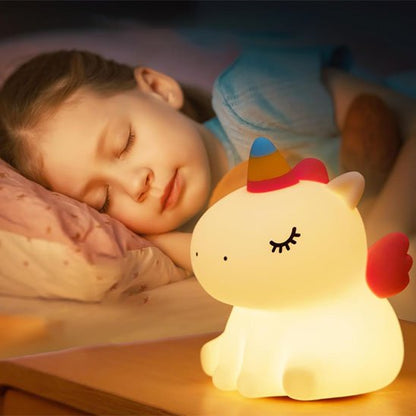 Veilleuse bébé | Licorne Silicone - Univers du Sommeil Bébé