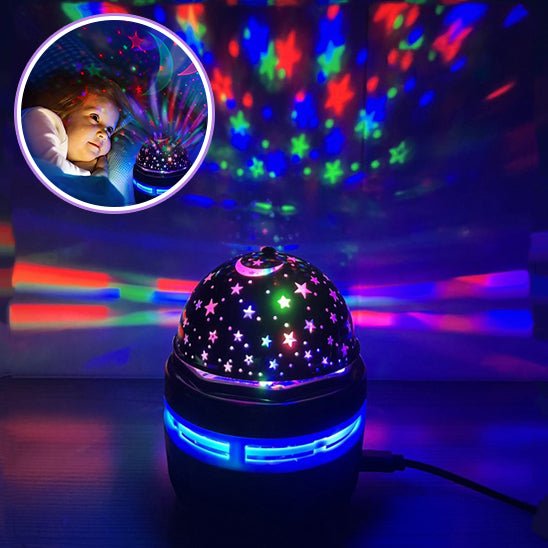 Veilleuse bébé projection plafond | Projecteur ciel étoilé musicale & berceuse - Univers du Sommeil Bébé