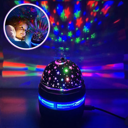 Veilleuse bébé projection plafond | Projecteur ciel étoilé musicale & berceuse - Univers du Sommeil Bébé