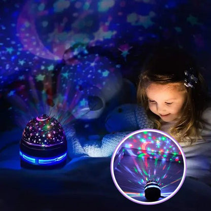 Veilleuse bébé projection plafond | Projecteur ciel étoilé musicale & berceuse - Univers du Sommeil Bébé
